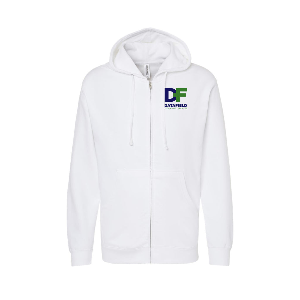 Datafield Technology Services - Unisex Midweight Full-Zip Hooded Sweatshirt