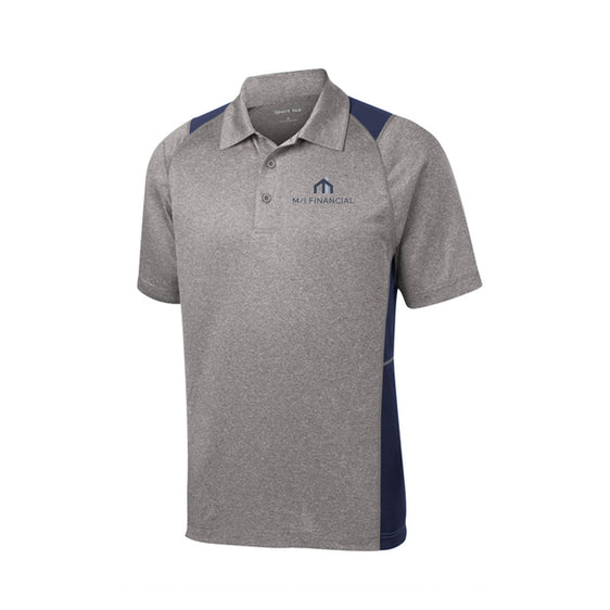 M/I Financial - Sport-Tek Heather Colorblock Contender Polo