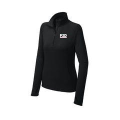 P2D - Sport-Tek® Ladies Sport-Wick® Stretch 1/4-Zip Pullover