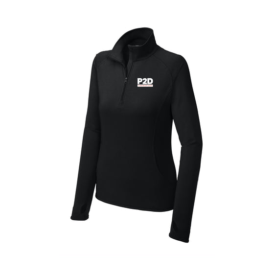 P2D - Sport-Tek® Ladies Sport-Wick® Stretch 1/4-Zip Pullover