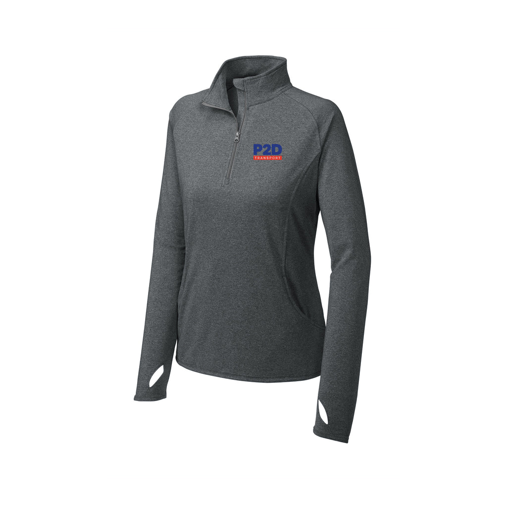 P2D - Sport-Tek® Ladies Sport-Wick® Stretch 1/4-Zip Pullover