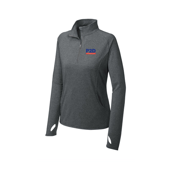 P2D - Sport-Tek® Ladies Sport-Wick® Stretch 1/4-Zip Pullover