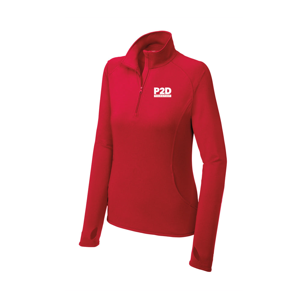 P2D - Sport-Tek® Ladies Sport-Wick® Stretch 1/4-Zip Pullover