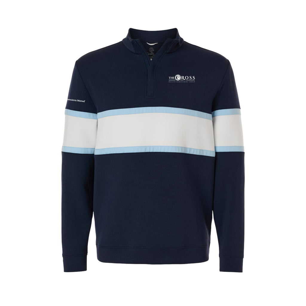Cross Wealth Management - Swannies Golf Men's Owen Quarter-Zip Colorblock Pullover