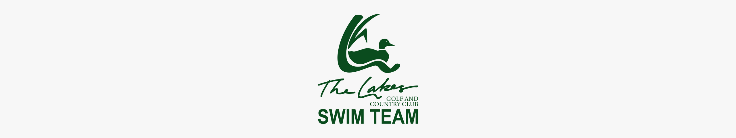 The Lakes Swim Team banner