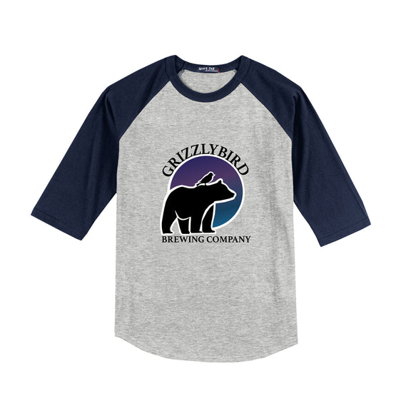 GrizzlyBird Brewing Company - Moon Logo - Sport-Tek® Colorblock Raglan Jersey