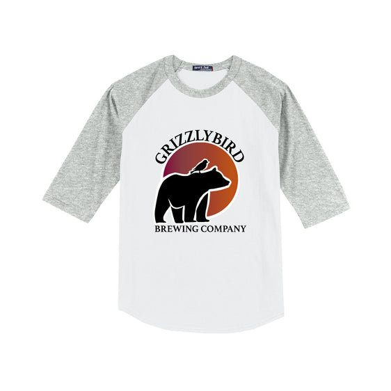 GrizzlyBird Brewing Company - Sun Logo - Sport-Tek® Colorblock Raglan Jersey