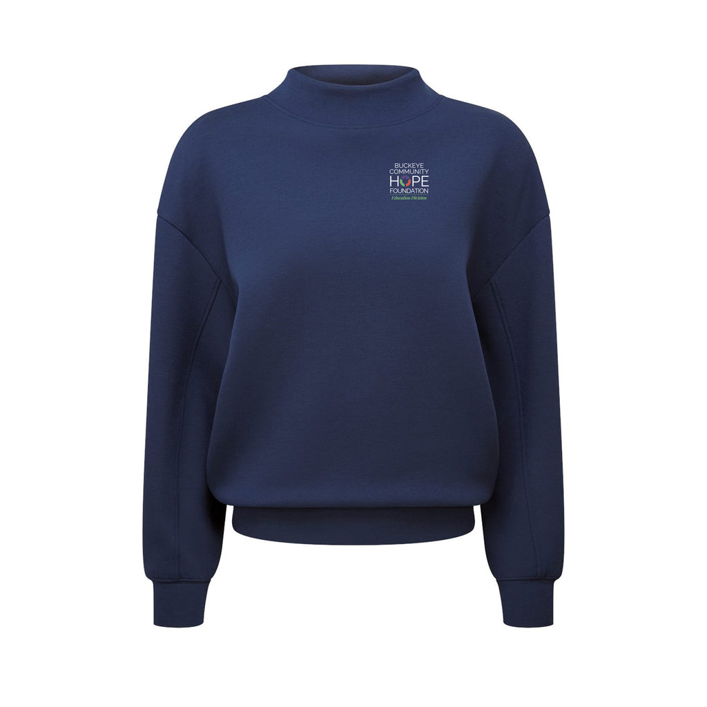 Buckeye Community Hope - Women's Luxe Mock Neck Sweatshirt