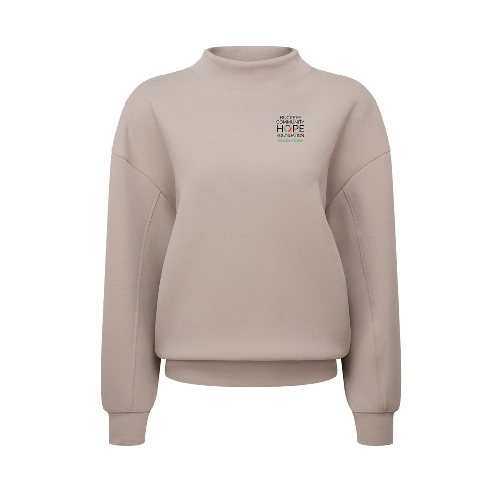 Buckeye Community Hope - Women's Luxe Mock Neck Sweatshirt