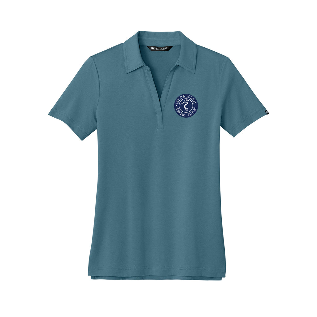 Medallion Swim Team - TravisMathew Women’s Glenview Solid Polo