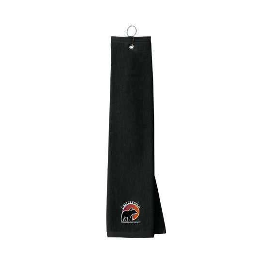 GrizzlyBird Brewing Company - Sun Logo - Port Authority® Grommeted Tri-Fold Golf Towel
