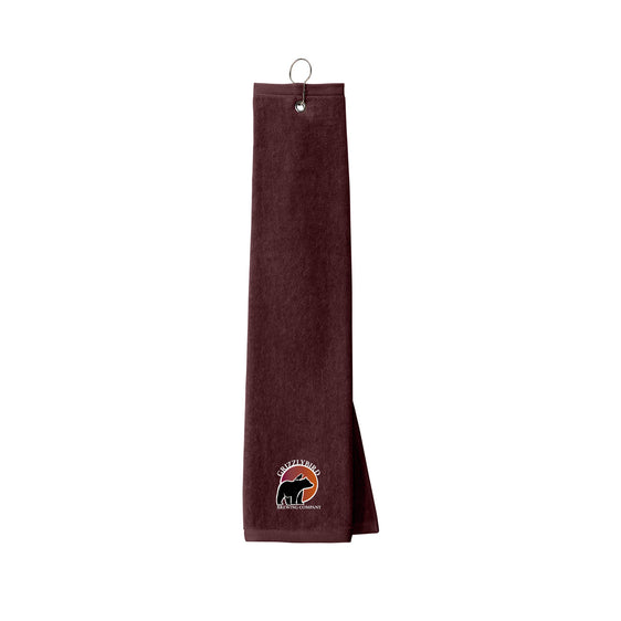 GrizzlyBird Brewing Company - Sun Logo - Port Authority® Grommeted Tri-Fold Golf Towel