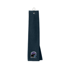 GrizzlyBird Brewing Company - Moon Logo - Port Authority® Grommeted Tri-Fold Golf Towel
