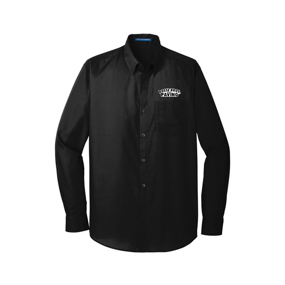 Roese Bros. Paving - Port Authority® Long Sleeve Carefree Poplin Shirt