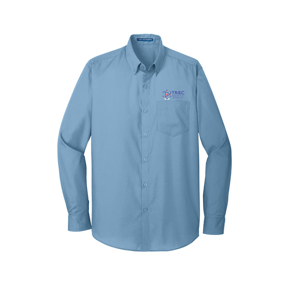 Triec - Port Authority® Long Sleeve Carefree Poplin Shirt