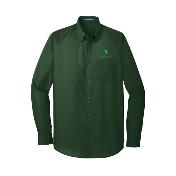 Haughn & Associates - Port Authority Long Sleeve Carefree Poplin Shirt