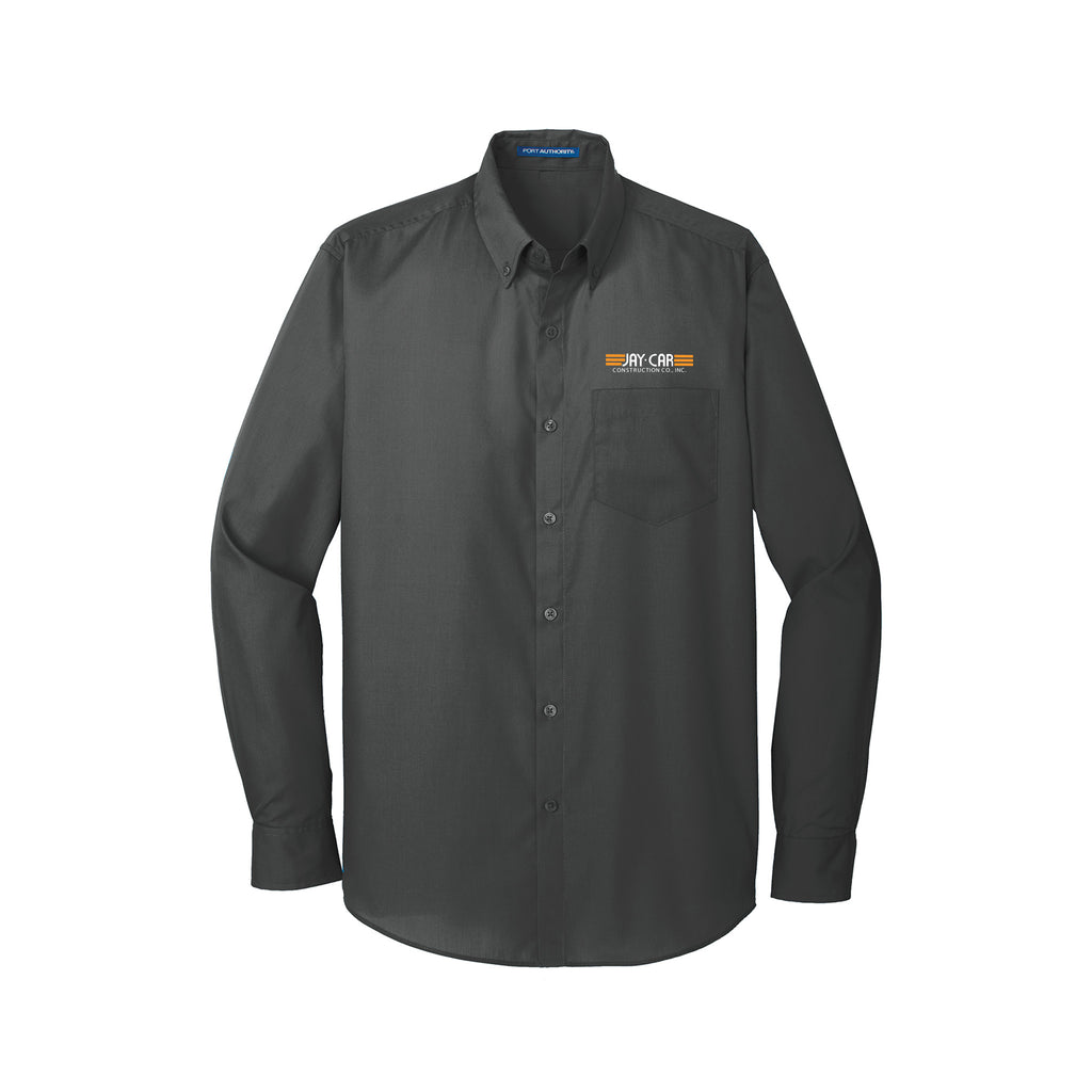 Jay-Car Construction - Port Authority® Long Sleeve Carefree Poplin Shirt