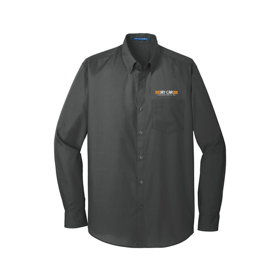 Jay-Car Construction - Port Authority® Long Sleeve Carefree Poplin Shirt