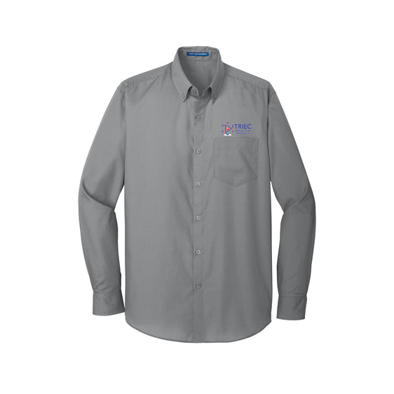 Triec - Port Authority® Long Sleeve Carefree Poplin Shirt