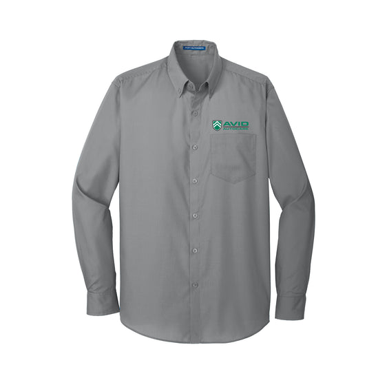Avid Autocare - Port Authority® Long Sleeve Carefree Poplin Shirt