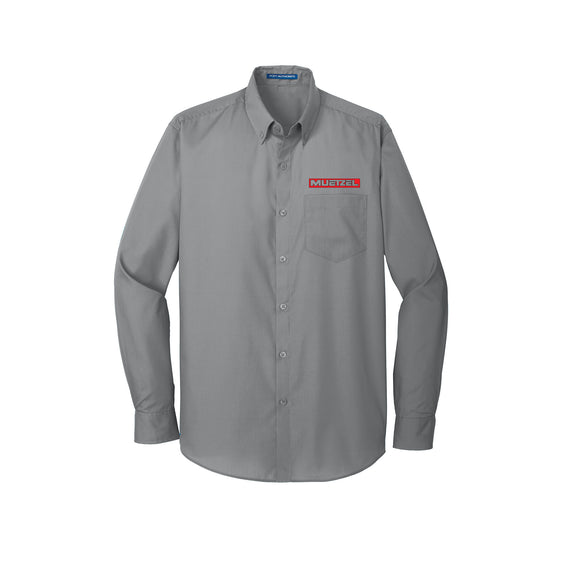 Muetzel - Port Authority® Long Sleeve Carefree Poplin Shirt