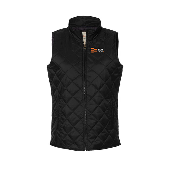 5C - Women's Vintage Diamond Quilted Vest