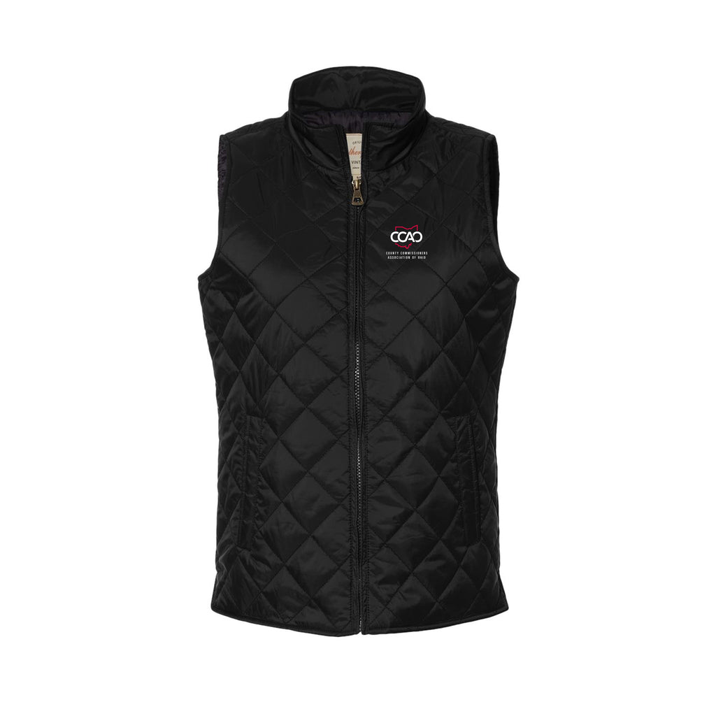CCAO - Women's Vintage Diamond Quilted Vest