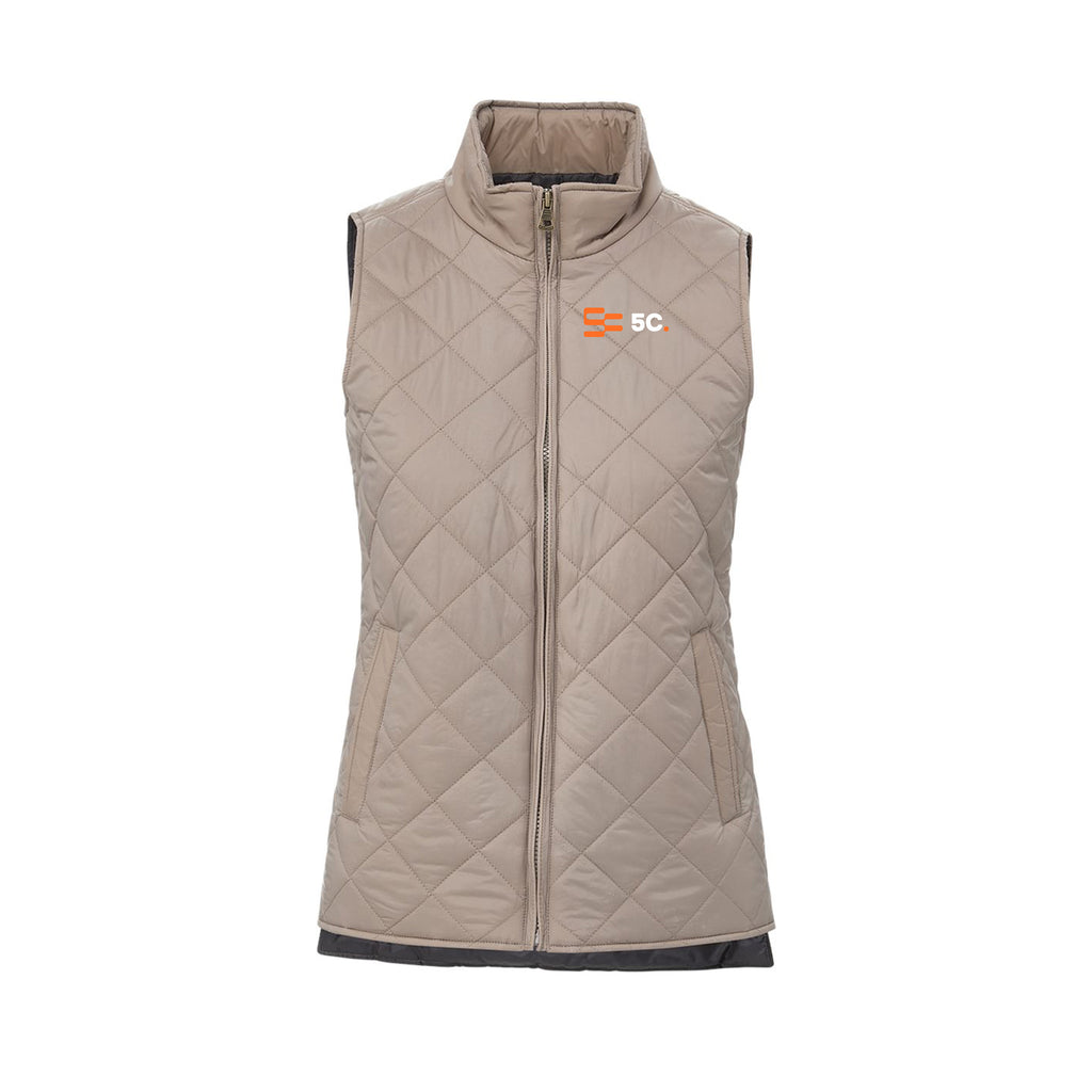 5C - Women's Vintage Diamond Quilted Vest