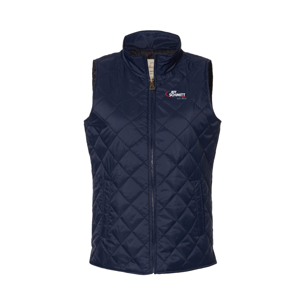 Jeff Schmitt Auto Group - Weatherproof - Women's Vintage Diamond Quilted Vest
