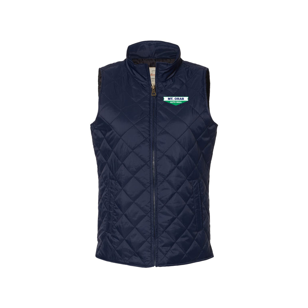 MT. Orab Auto Mall - Weatherproof - Women's Vintage Diamond Quilted Vest