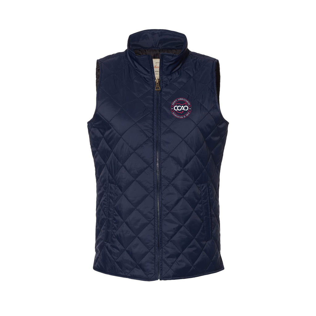 CCAO - Women's Vintage Diamond Quilted Vest