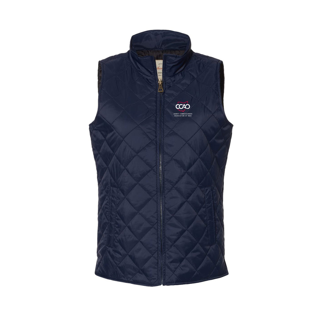 CCAO - Women's Vintage Diamond Quilted Vest