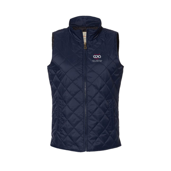 CCAO - Women's Vintage Diamond Quilted Vest
