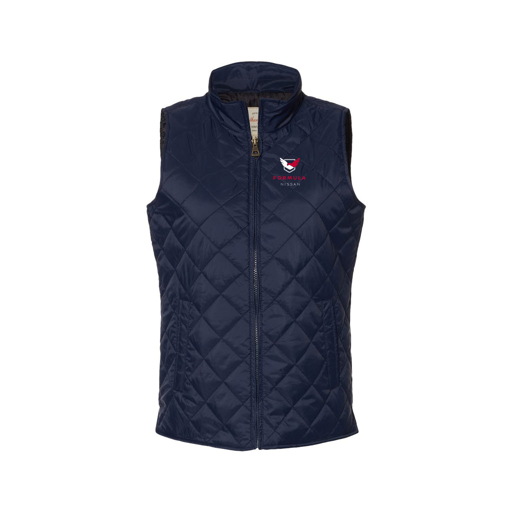 Formula Nissan - Weatherproof - Women's Vintage Diamond Quilted Vest