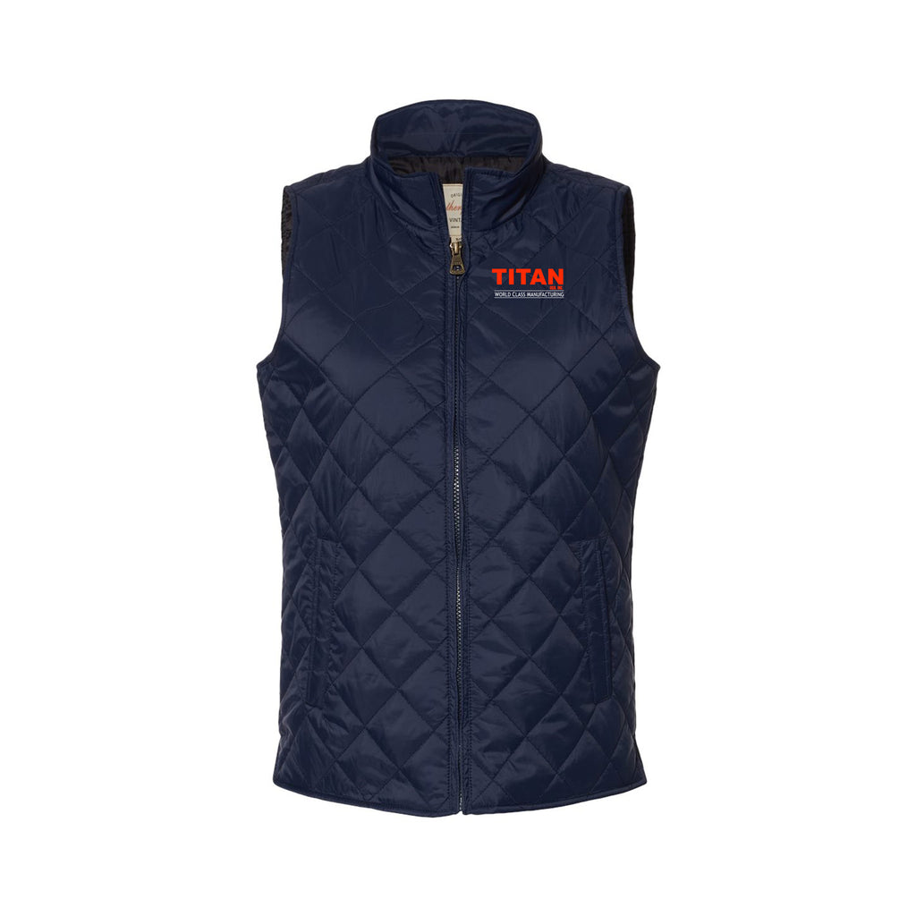 Titan USA - Weatherproof - Women's Vintage Diamond Quilted Vest
