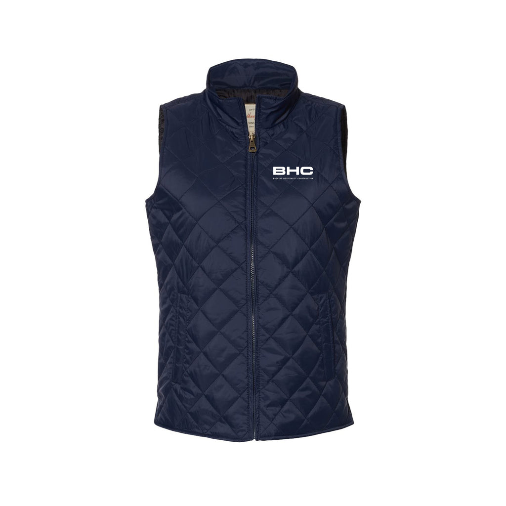Buckeye Hospitality - Weatherproof - Women's Vintage Diamond Quilted Vest
