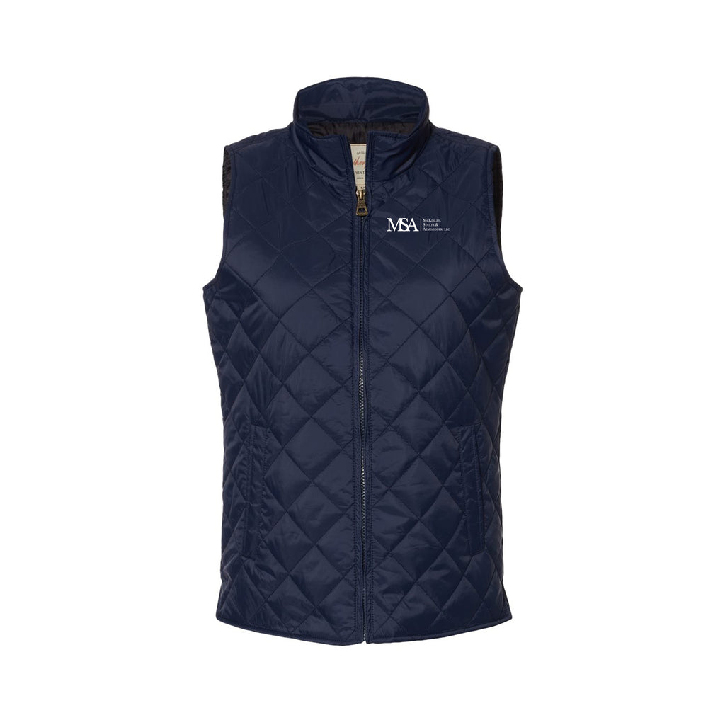 MSA Law Firm - Weatherproof - Women's Vintage Diamond Quilted Vest