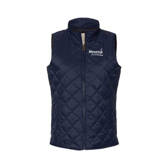 Masano Auto Park - Weatherproof - Women's Vintage Diamond Quilted Vest