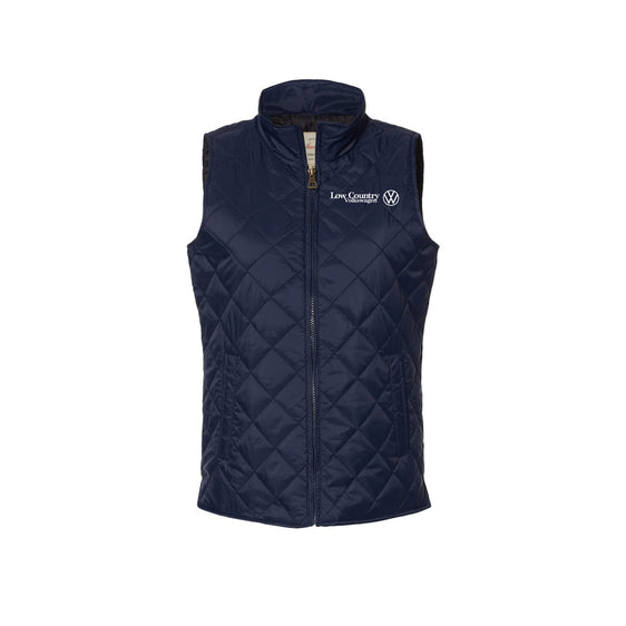 Low Country Volkswagen - Weatherproof - Women's Vintage Diamond Quilted Vest