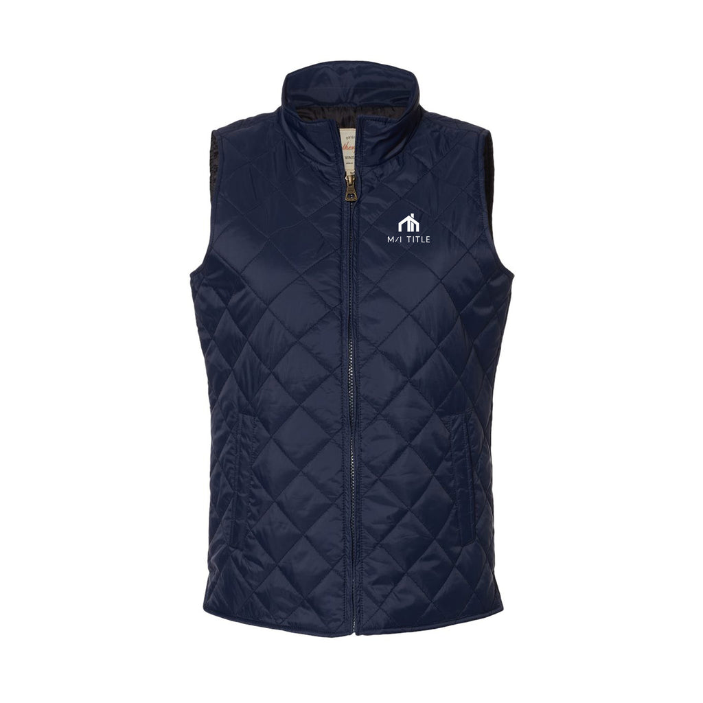 M/I Title - Weatherproof - Women's Vintage Diamond Quilted Vest
