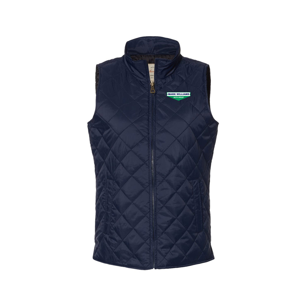 Mark Williams Auto Group - Weatherproof - Women's Vintage Diamond Quilted Vest