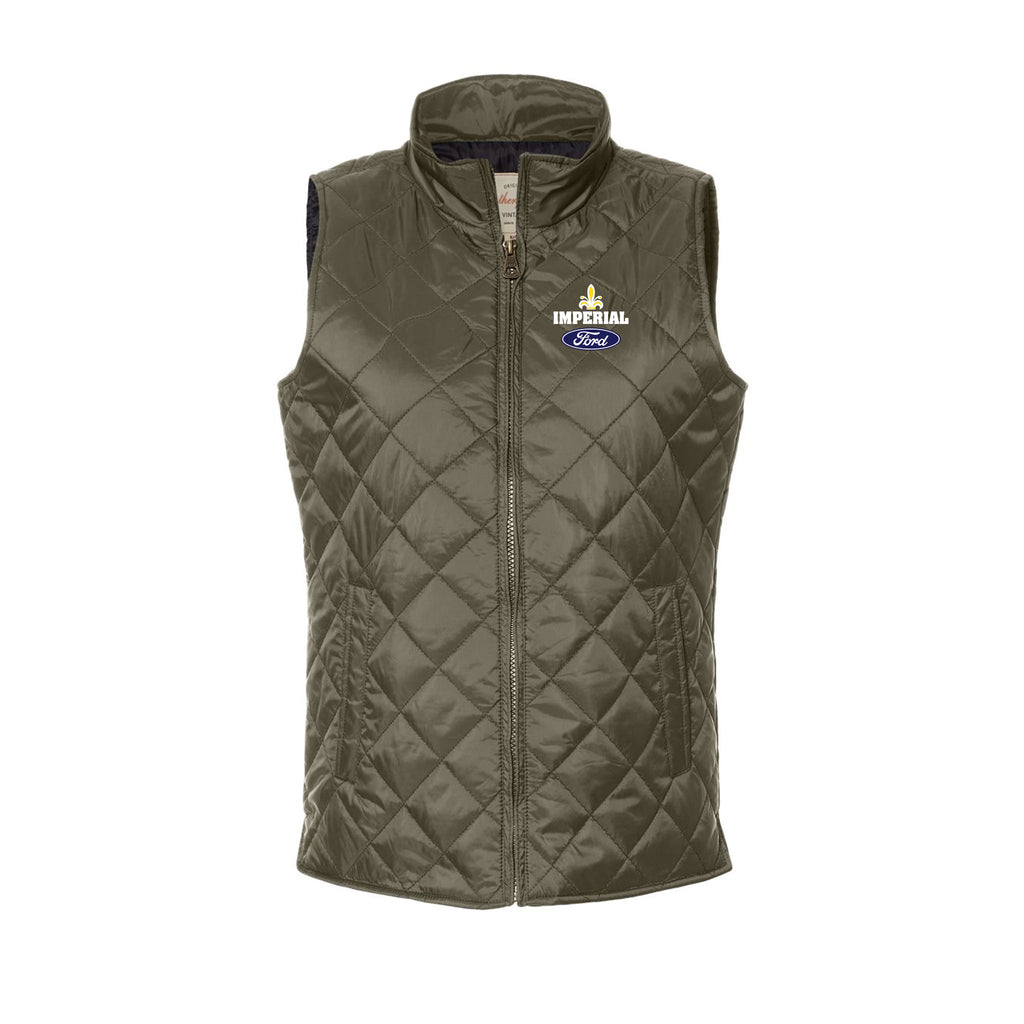 Imperial Ford - Women's Vintage Diamond Quilted Vest