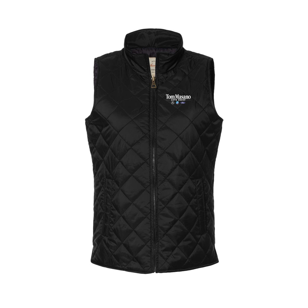 Tom Masano Auto Group - Women's Vintage Diamond Quilted Vest
