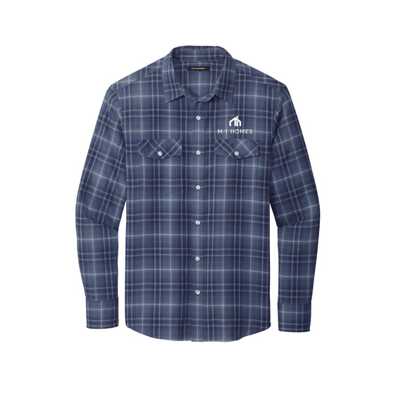 M/I Homes - Port Authority® Long Sleeve Ombre Plaid Shirt