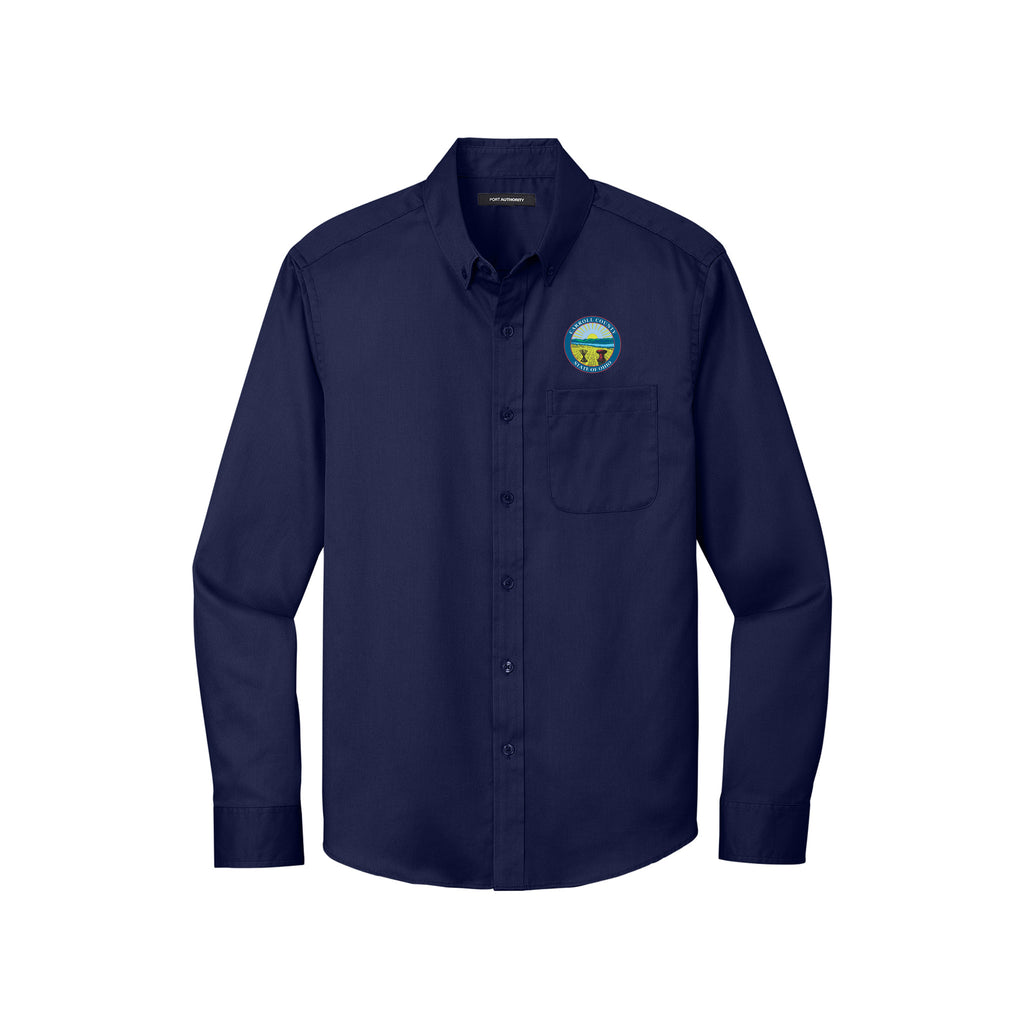 Carroll County - Port Authority® Long Sleeve SuperPro React™ Twill Shirt