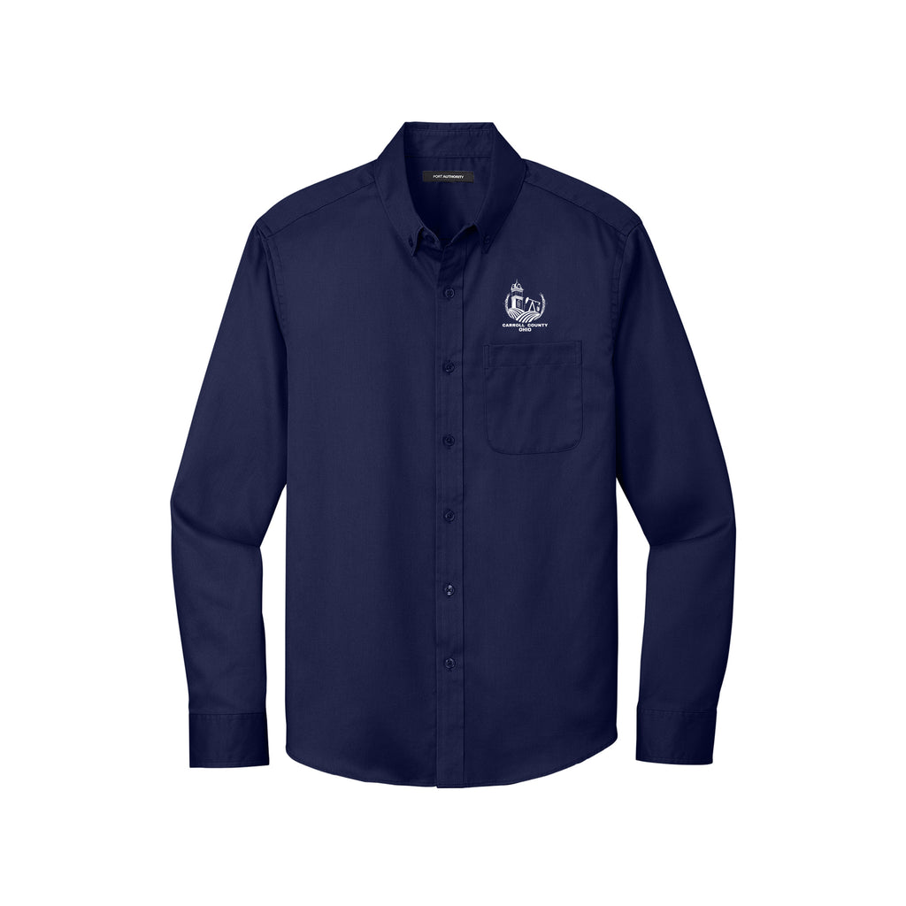 Carroll County - Port Authority® Long Sleeve SuperPro React™ Twill Shirt