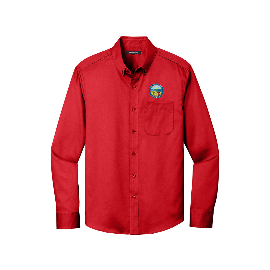Carroll County - Port Authority® Long Sleeve SuperPro React™ Twill Shirt
