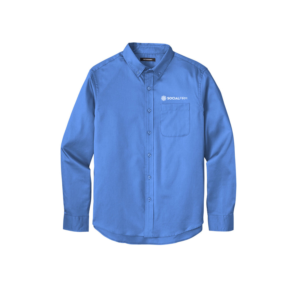 Social Firm - Port Authority® Long Sleeve SuperPro React™ Twill Shirt