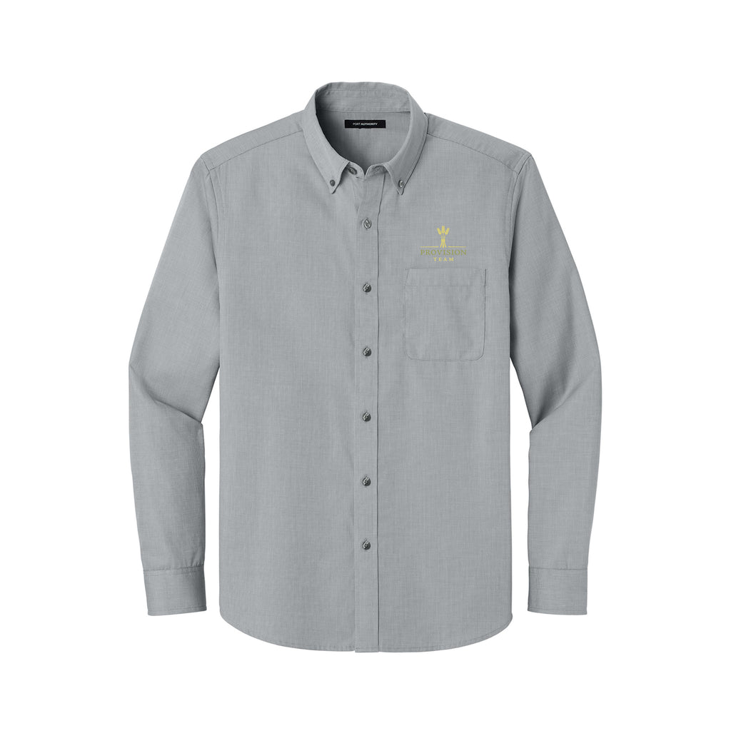 Provision Team - Port Authority® Long Sleeve Nailhead Easy Care Shirt
