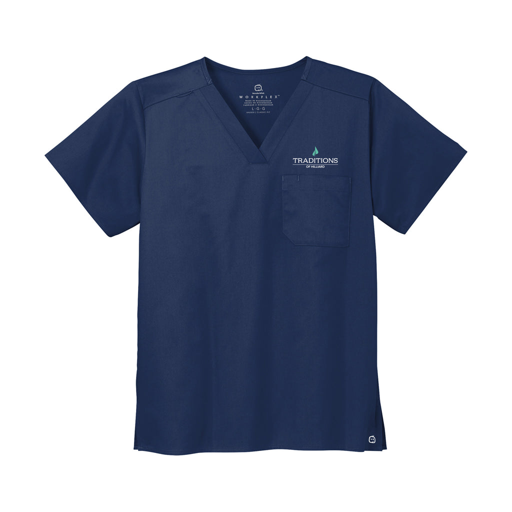 Traditions of Hilliard - Wink® Unisex WorkFlex Chest Pocket V-Neck Top